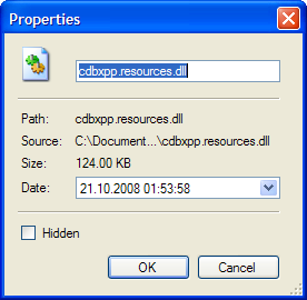 Files and Folders Properties